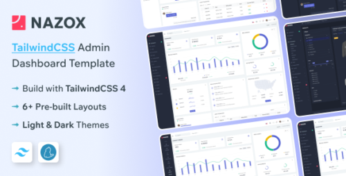 Nazox - Tailwind CSS Admin Dashboard Template