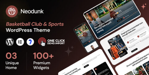 Neodunk - Basketball Club Sports WordPress Theme