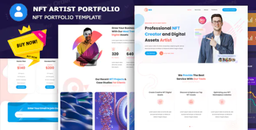 Nero - NFT Artist Portfolio Template