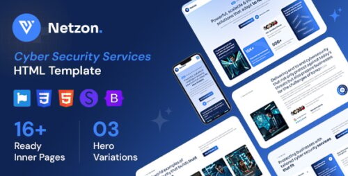 Netzon - Cyber Security Services HTML Template