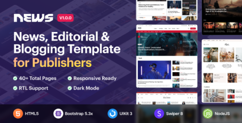 News5 - News Magazine HTML5 Template