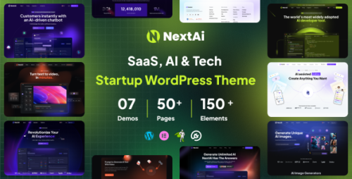 NextAI - SAAS, AI Tech Startup WordPress Theme