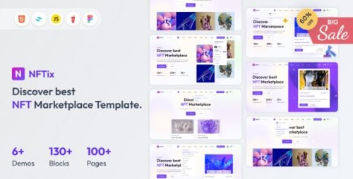 NftiX - Multipurpose NFT Marketplace Template