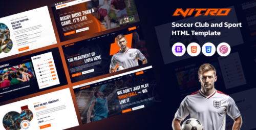 Nitro – Soccer Club and Sport HTML Template
