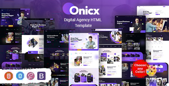 Onicx - Digital Agency HTML Template