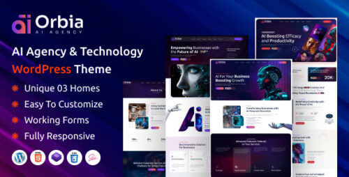 Orbia - AI Agency Technology WordPress Theme