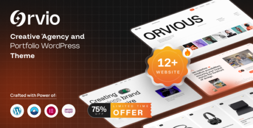 Orvio - Creative Agency and Portfolio WordPress Theme