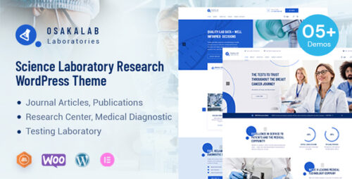 OsakaLab - Science Research Laboratory WordPress Theme