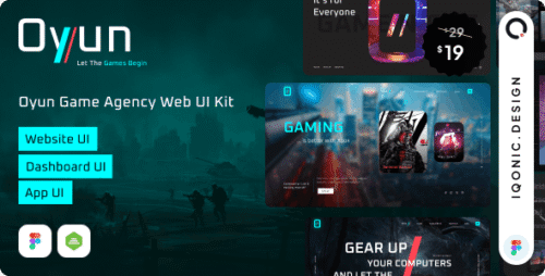 Oyun - Game Agency UI Kit