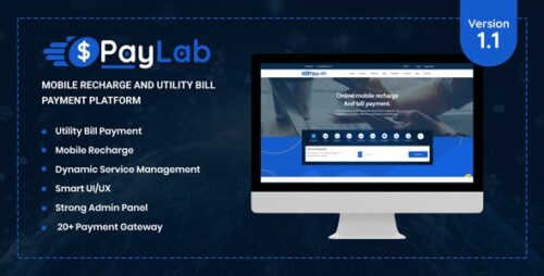 PayLab – Mobile Recharge And Utility Bill Payment Platform 15 September 2025 Nulled