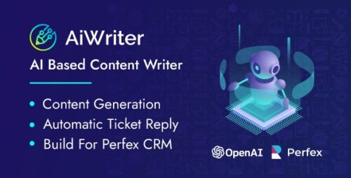 Perfex AiWriter v3.5.0 – Content Generator And Automatic Ticket Reply Module