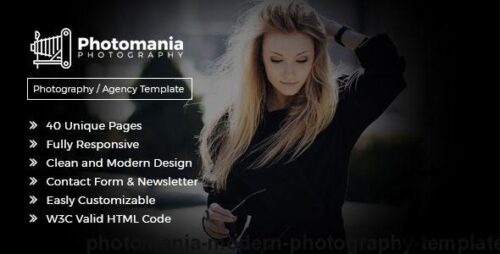 Photomania Agency - Modern Photography Template | Photography