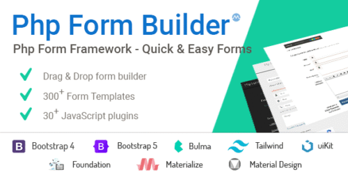 PHP Form Builder v6.2 - Advanced HTML forms generator with Drag & Drop Nulled