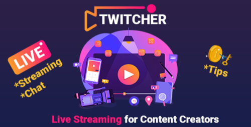 PHP Twitcher v1.3 – Live Video Streaming SaaS Platform for Content Creators