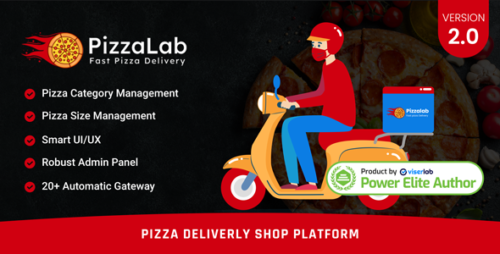 PizzaLab v2.0 – Pizza Delivery Shop Platform Php Script Nulled