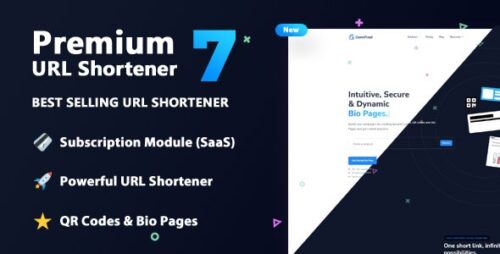 Premium URL Shortener v7.8.4 – Link Shortener, Bio Pages & QR Codes + 2 Themes Nulled