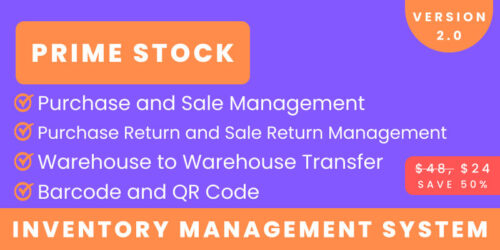 PrimeStock v2.0 – Inventory Management Software Download
