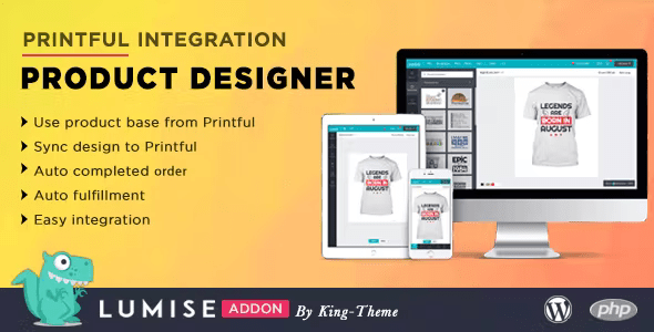 Printful Integration - Addon for Lumise Product Designer