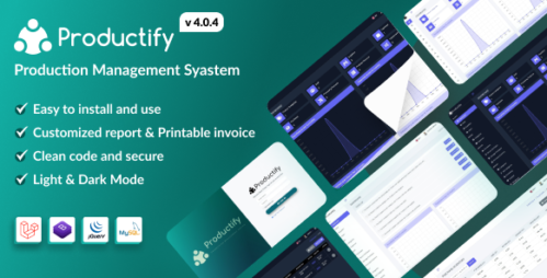 Productify v4.0.4 – Production Management System Nulled