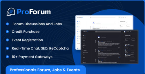 ProForum v1.3.0 – Professionals Forum and Jobs & Events Download