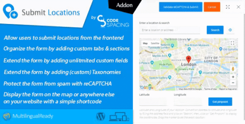 Progress Map, Submit Locations - WordPress Plugin