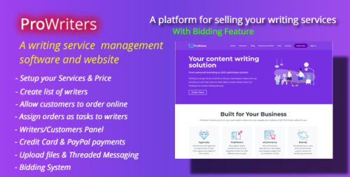 ProWriters v2.1 – Sell writing services online Nulled Dwnload