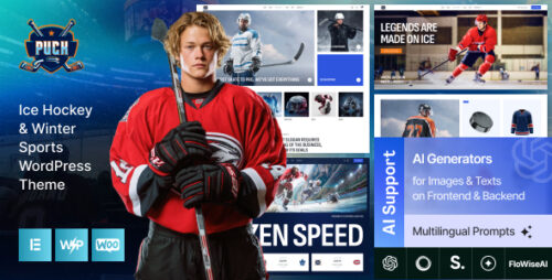 Puck - Ice Hockey Winter Sports WordPress Theme