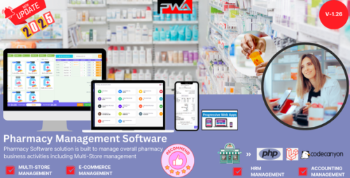 PWA v1.26 - Pharmacy Management Software PHP Script Download