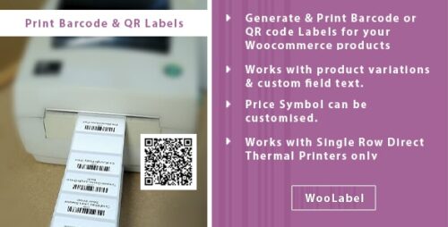 QR Codes Barcode Generator Label Printing Plugin