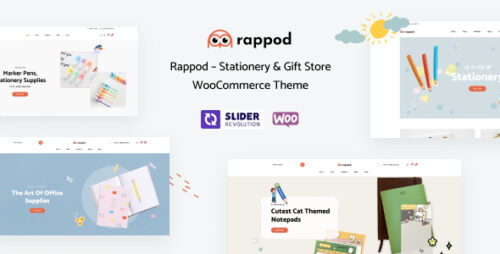 Rappod – Stationery Gift Store WooCommerce WordPress Theme