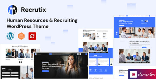 Recrutix - Human Resources Recruiting WordPress Theme