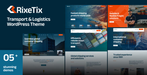 RixeTix - Transport Logistics WordPress Theme