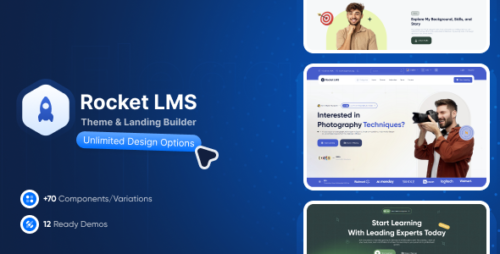 Rocket LMS Theme and Landing Page Builder v2.1 Download