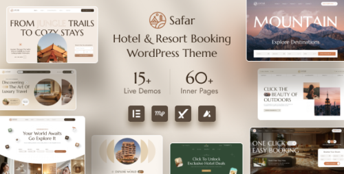 Safar - Hotel Resort Booking WordPress Theme