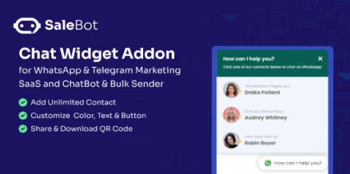 SaleBot Chat Widget Addon v1.1.0 Download