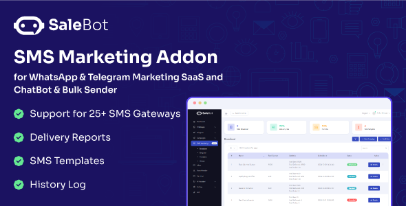 SaleBot SMS Marketing Addon v1.0.0 Download