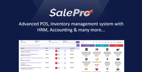 SalePro v5.6.6 – POS, Inventory Management System, HRM & Accounting Nulled