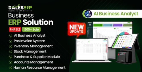 SalesERP v12.13 – AI Powered Business ERP for Sales, Billing, Inventory, Accounting And HR Nulled