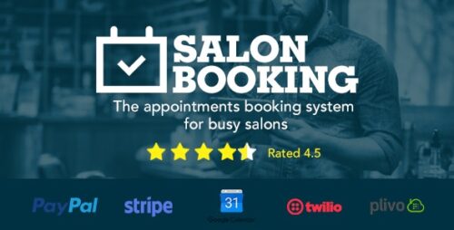 Salon Booking Wordpress Plugin 8.3.7