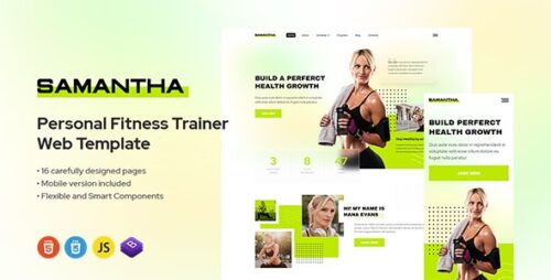 Samantha - Fitness HTML Template