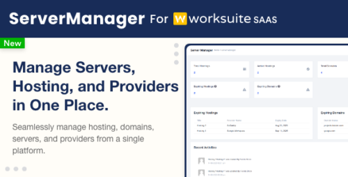 Server Manager Module for Worksuite SAAS v1.0.1