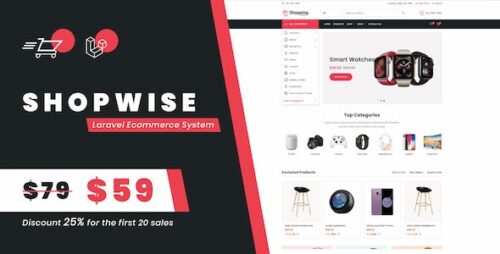 Shopwise v1.41.0 – Laravel Ecommerce Multilingual System Nulled