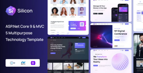 Silicon - ASP.Net Core 9 MVC 5 Business Technology Template