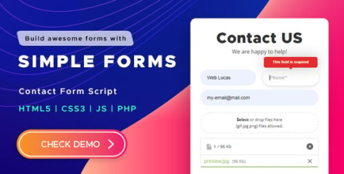 Simple Forms v3.2.0 – Contact Form Script Download