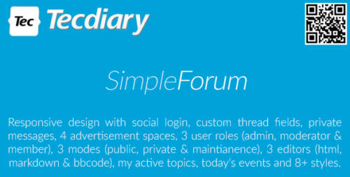 Simple Forum v2.1.0 – Responsive Bulletin Board Download