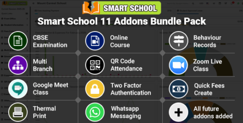 Smart School Addon Modules Bundle Pack - 6 February 2026