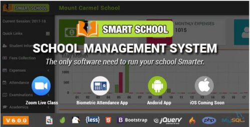 Smart School v7.2.0 - School Management System Script Download
