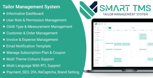 Smart TMS SaaS v1.4 – Tailor Management System Script Download