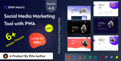 SMM Matrix v5.0 – Social Media Marketing Panel with PWA Nulled