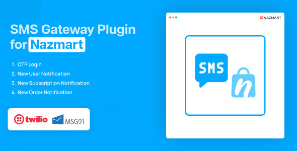 SMS Gateway Plugin - Nazmart Multi-Tenancy eCommerce Platform (SAAS) - 8 September 2025